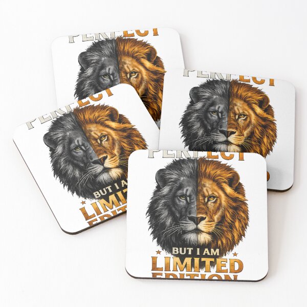 Item preview, I’m Not Perfect But I Am Limited Edition Lion T-Shirt Design | Motivational Vintage Graphic Art designed and sold by Divakar Fashion.