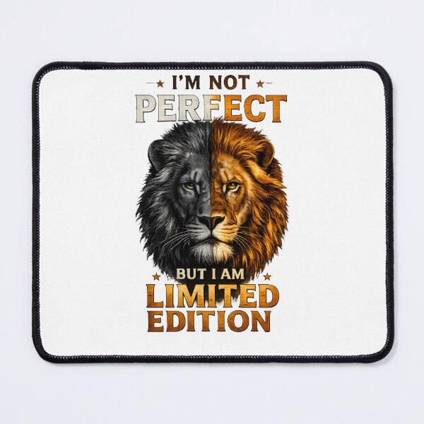 Item preview, I’m Not Perfect But I Am Limited Edition Lion T-Shirt Design | Motivational Vintage Graphic Art designed and sold by Divakar Fashion.