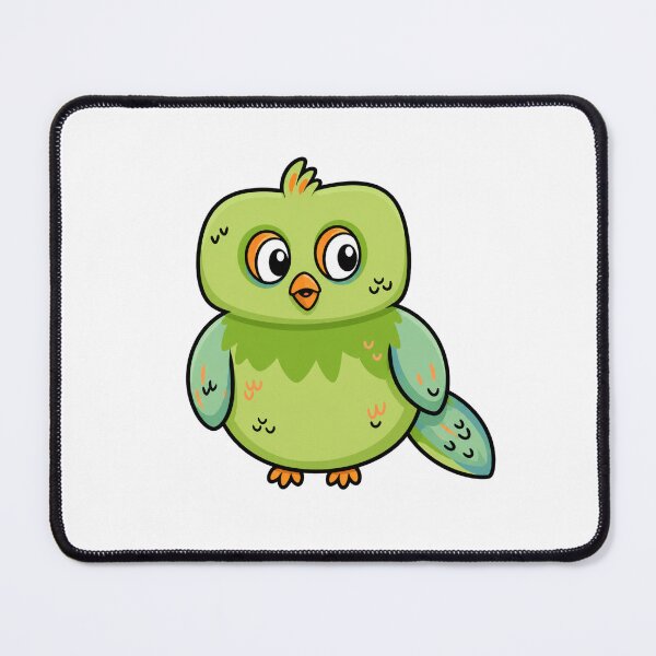 Item preview, Cute Green Bird Cartoon | Kawaii Bird Sticker Design designed and sold by CanSparkleArt.