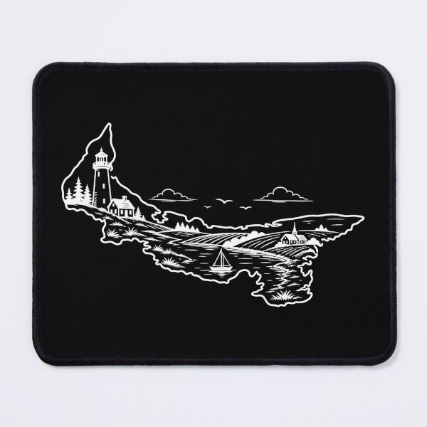 Item preview, Simple Prince Edward Island Canada Coastal Countryside Outline Design designed and sold by meganohm.