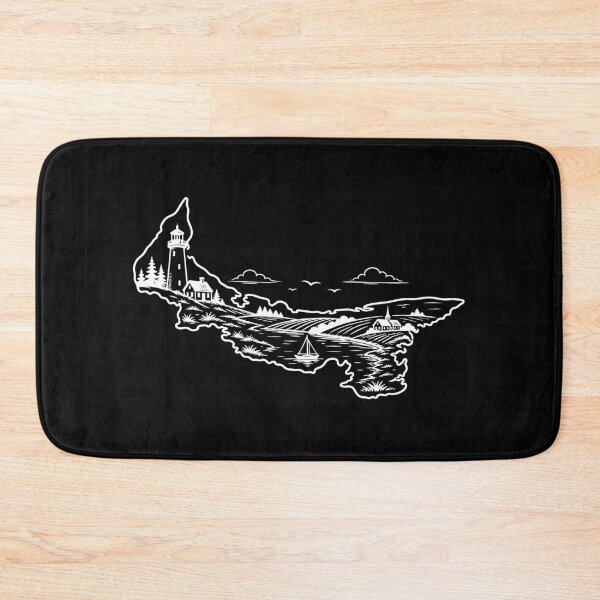 Item preview, Simple Prince Edward Island Canada Coastal Countryside Outline Design designed and sold by meganohm.