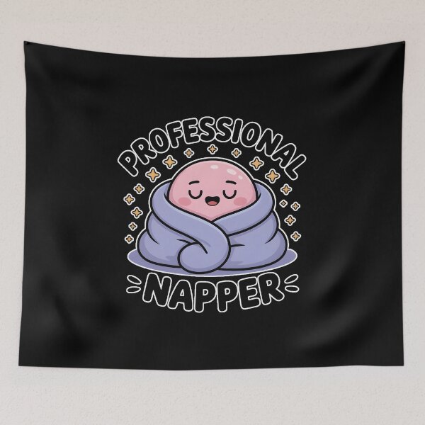 Item preview, Professional Napper Cute Sleepy Blob Kawaii Cozy Aesthetic Design designed and sold by ImaginedSpace7.