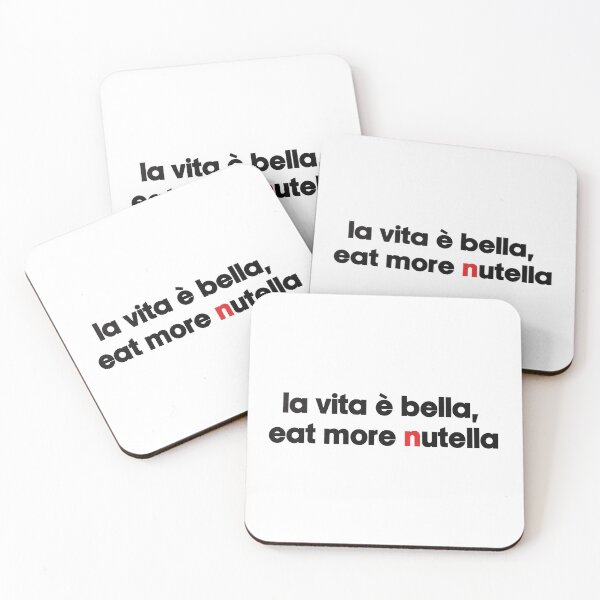 Item preview, La vita e bella, eat more Nutella designed and sold by francidesign.