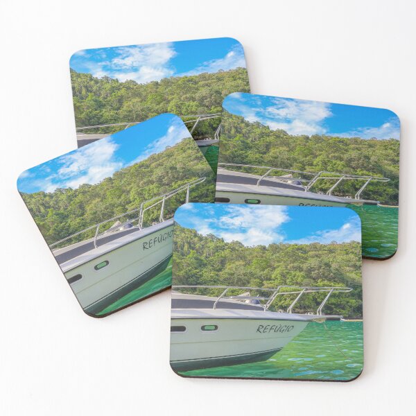 Item preview, Boat in Tropical Waters Brazil designed and sold by brunodiasfoto.