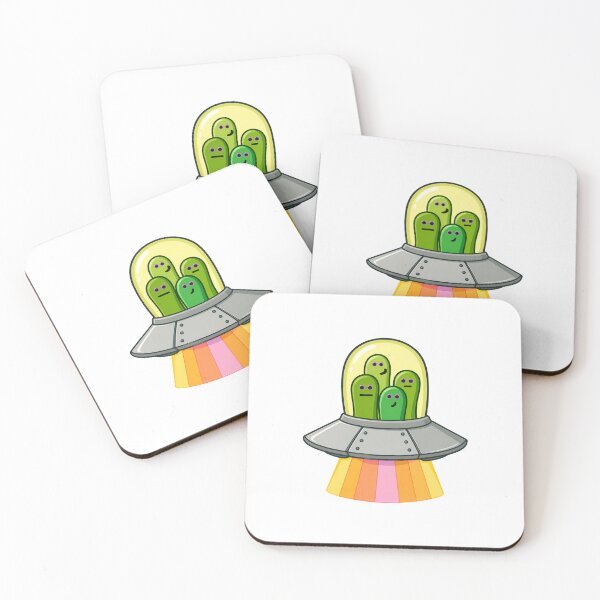 Item preview, Cute Alien UFO Cartoon | Kawaii Space Art Sticker designed and sold by CanSparkleArt.
