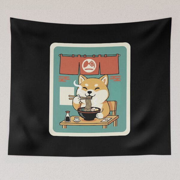 Item preview, Shiba Inu Ramen Time Cute Japanese Dog  designed and sold by JordynLadukeg65.
