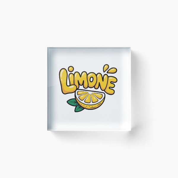 Item preview, Limon Lemon Typography Sticker | Cute Citrus Fruit Aesthetic Design designed and sold by Pinpondesigns.