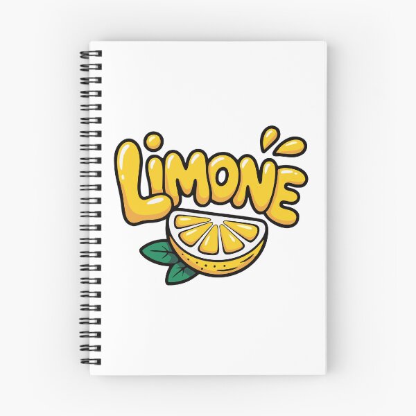 Item preview, Pegatina tipográfica de limón Limón | Diseño estético de fruta cítrica adorable designed and sold by Pinpondesigns.