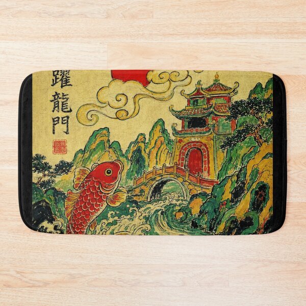 Item preview, Koi Dragon Gate Japanese Vintage  designed and sold by eliramaison.