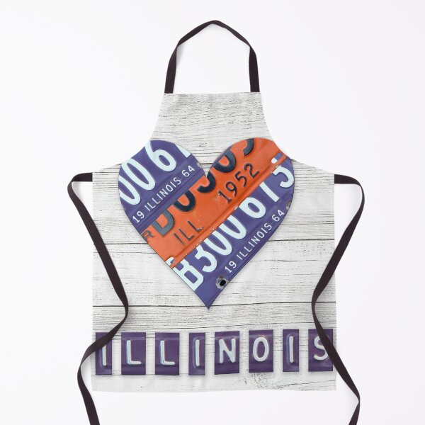 Item preview, Illinois License Plate Heart 01 designed and sold by Elisabeth Lucas.