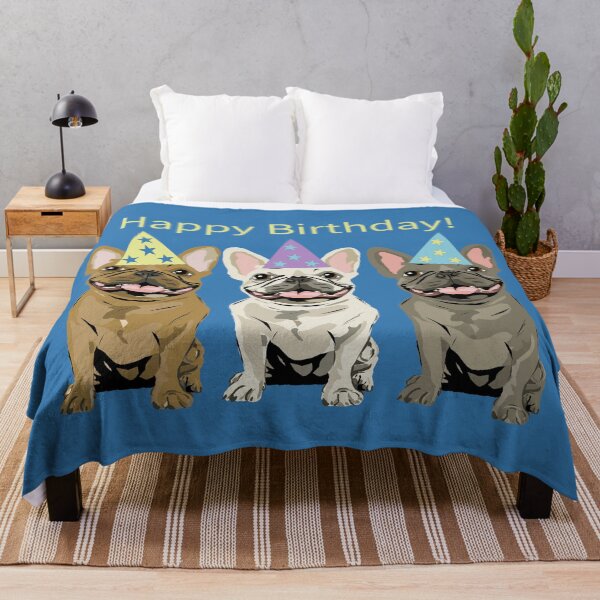 Item preview, Happy birthday! French Bulldog designed and sold by Mountain-Point.