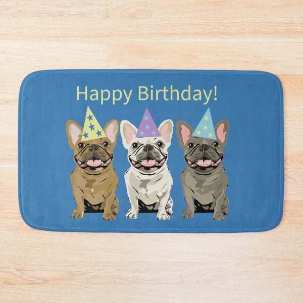 Item preview, Happy birthday! French Bulldog designed and sold by Mountain-Point.