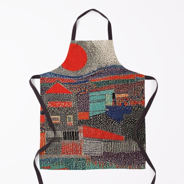 Item preview, Red Sun Village Abstract Landscape designed and sold by Modaozushi216.
