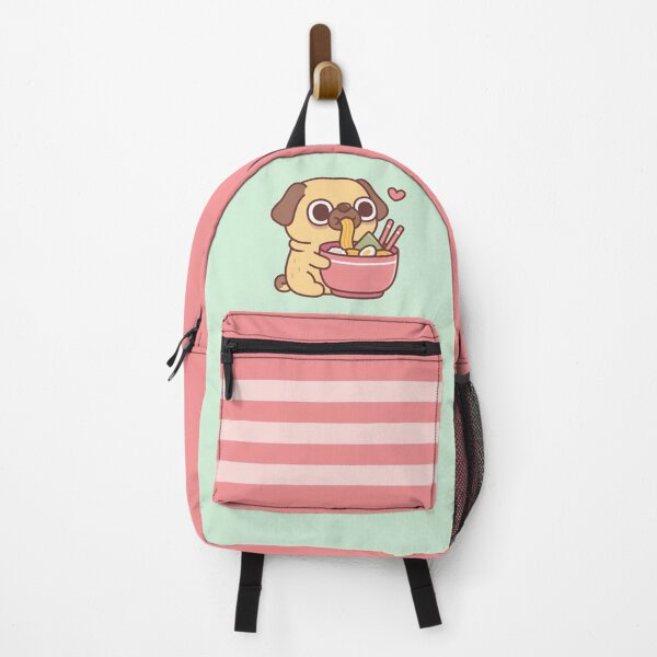 Item preview, Cute Pug Loves Japanese Ramen Noodles designed and sold by rustydoodle.