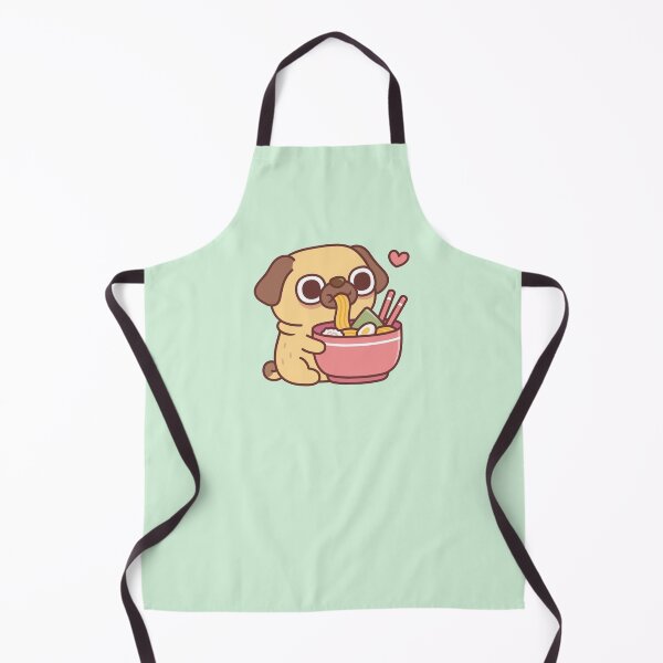 Item preview, Cute Pug Loves Japanese Ramen Noodles designed and sold by rustydoodle.
