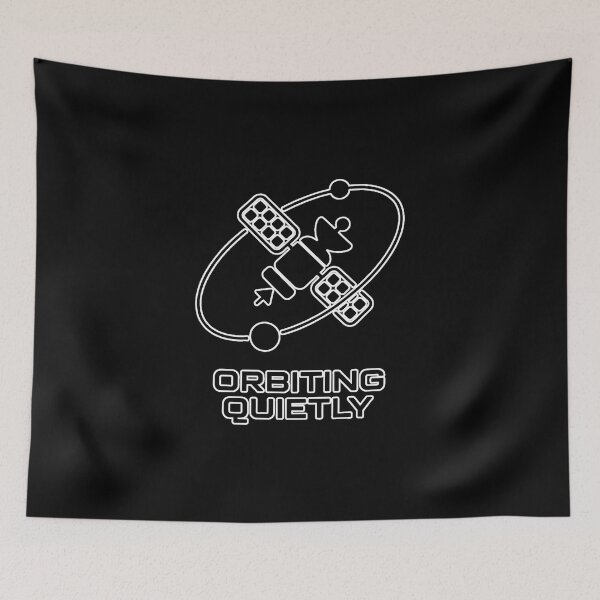 Item preview, Orbiting Quietly Minimal Spacecore Satellite Aesthetic Design designed and sold by ImaginedSpace7.