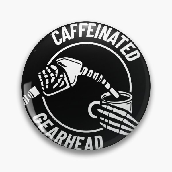 Item preview, Monochrome Caffeinated Gearhead designed and sold by CaffeinatedGearhead.