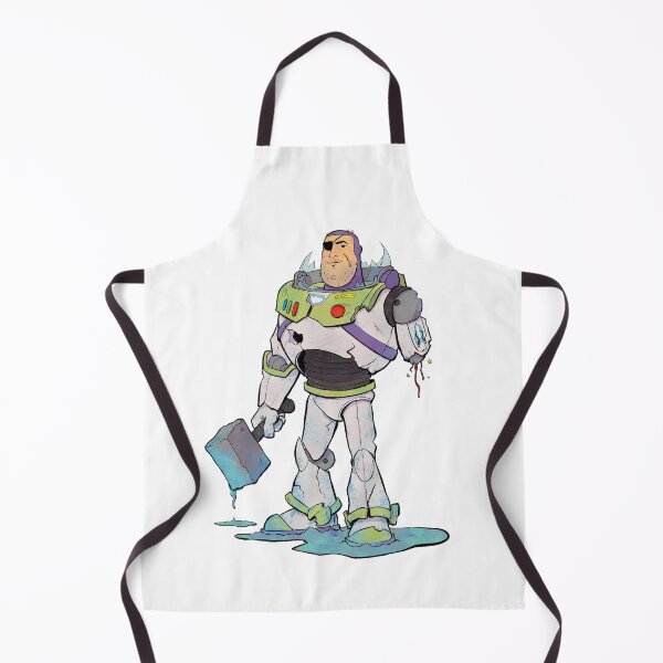 Item preview, Buzz Lightyear Wielding Mjolnir – Cartoon Illustration designed and sold by The A-Press.