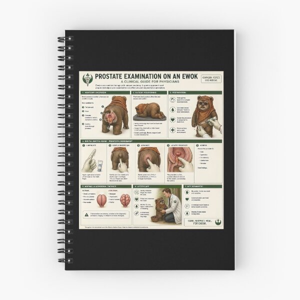 Item preview, Ewok Prostate Examination Guide designed and sold by The Funky Sprunki.