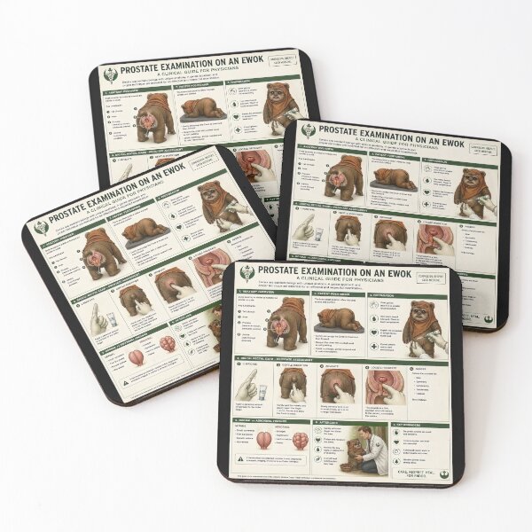 Item preview, Ewok Prostate Examination Guide designed and sold by The Funky Sprunki.