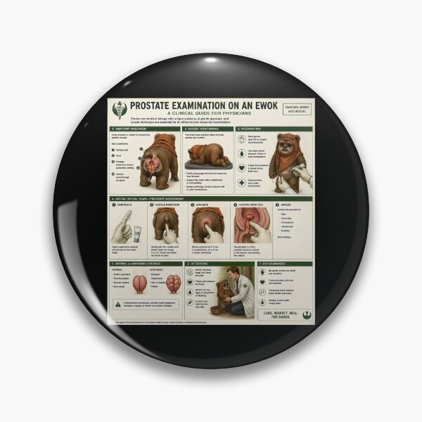 Item preview, Ewok Prostate Examination Guide designed and sold by The Funky Sprunki.