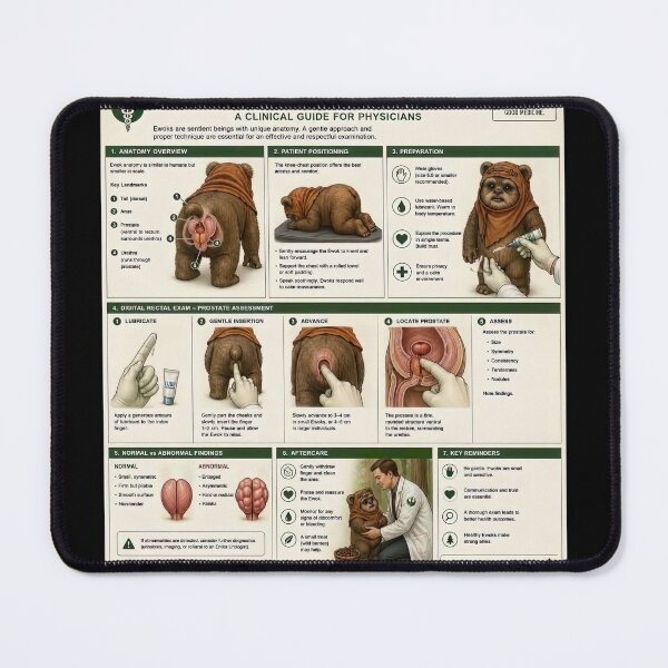 Item preview, Ewok Prostate Examination Guide designed and sold by The Funky Sprunki.
