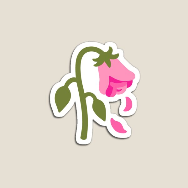 Item preview, pink wilted rose designed and sold by Yeebus's Variety Store.