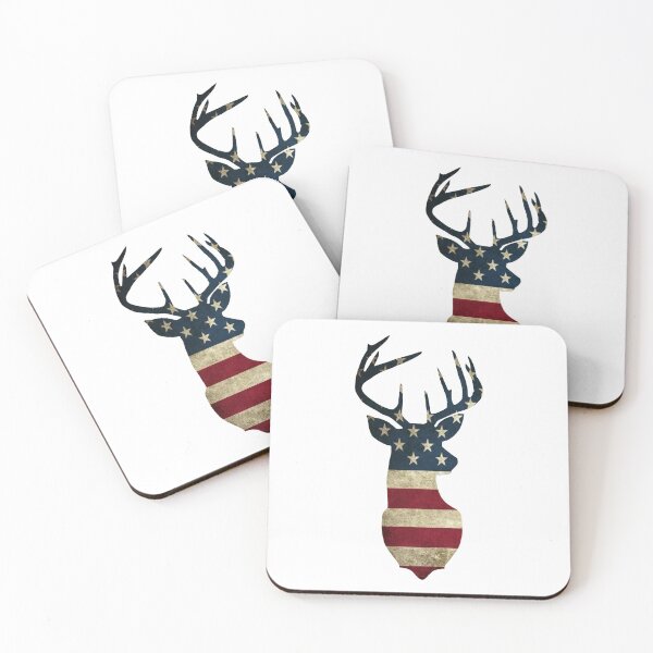 Item preview, American flag deer silhouette  designed and sold by mallardoriginal.