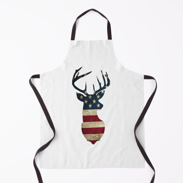 Item preview, American flag deer silhouette designed and sold by mallardoriginal.