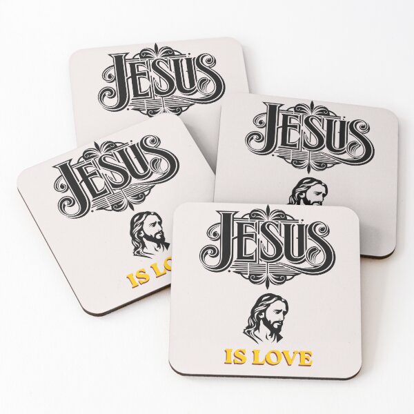 Item preview, Jesus Is Love – Bold Christian Faith Typography Design designed and sold by photoart1854.