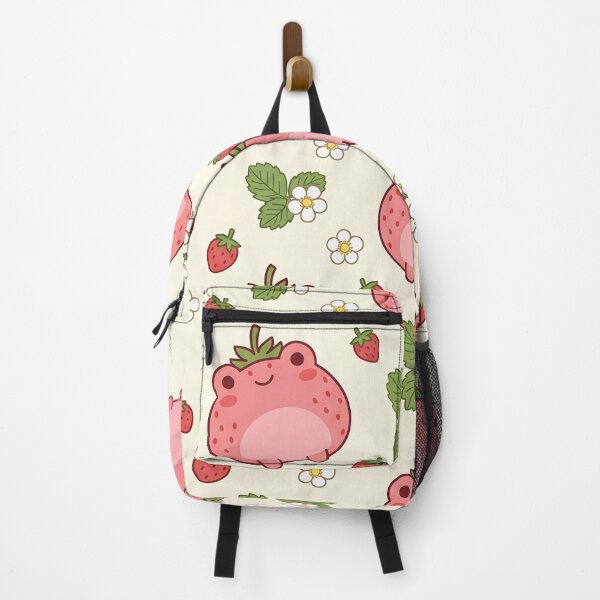 Item preview, Cute Strawberry Frog Pastel Pattern designed and sold by LyoniHERA.