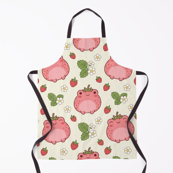 Item preview, Cute Strawberry Frog Pastel Pattern designed and sold by LyoniHERA.
