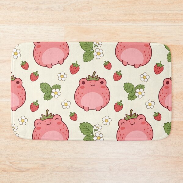 Item preview, Cute Strawberry Frog Pastel Pattern designed and sold by LyoniHERA.