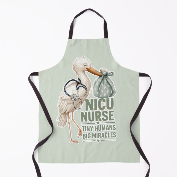 Item preview, NICU Nurse Tiny Humans Big Miracles – Cute Neonatal Nurse Stork Design designed and sold by The Salted Lime Cape Cod .