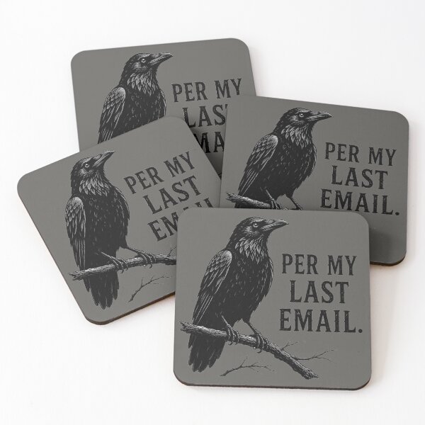 Item preview, Minimalist Raven Illustration | Gothic Crow Art designed and sold by Chicken Dinner Studio.