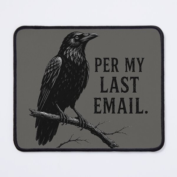 Item preview, Minimalist Raven Illustration | Gothic Crow Art designed and sold by Chicken Dinner Studio.