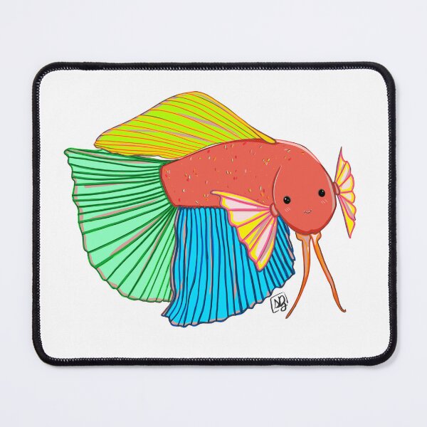 Item preview, Simple cute Rainbow Long-finned Betta V2 designed and sold by sofies.eco.art.