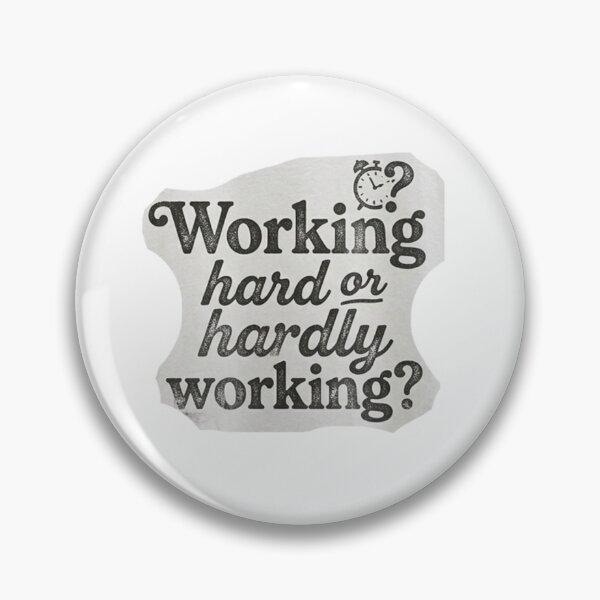Item preview, Working Hard or Hardly Working Typography designed and sold by MaafiaArtsThai.