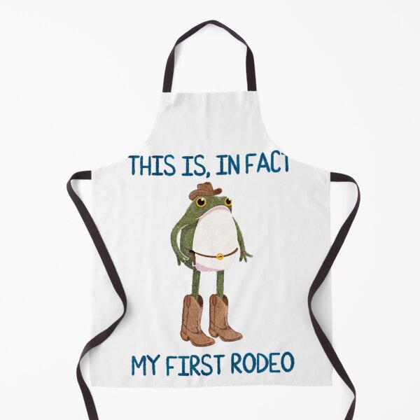 Item preview, Funny This Is In Fact My First Rodeo Cowboy Frog designed and sold by valery-kenz.