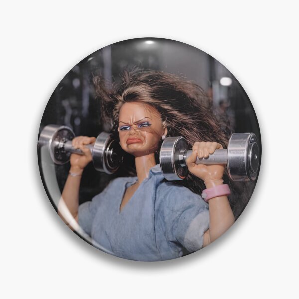 Item preview, Funny Gym Doll  Vintage Workout Meme designed and sold by Hiwerelisa.