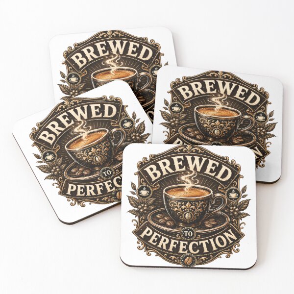 Item preview, Brewed To Perfection Vintage Coffee Design designed and sold by pradeepvisuals.