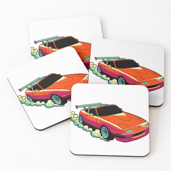Item preview, Neon Miata Retro designed and sold by CaffeinatedGearhead.
