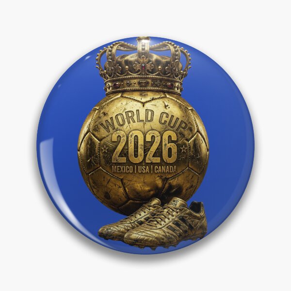 Item preview, World Cup 2026 Golden Soccer Ball Crown- Mexico USA Canada  designed and sold by digitalbob60.
