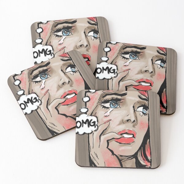 Item preview, Cartoon lady "OMG" designed and sold by theL3Studio.