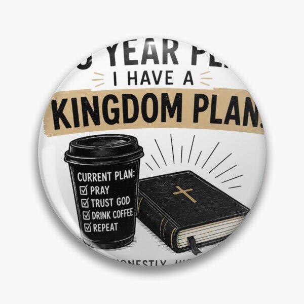 Item preview, Kingdom Blueprint – Faith Fueled Coffee Humor Graphic designed and sold by Calvin1991.