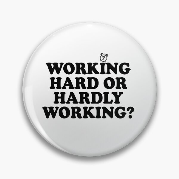 Item preview, Working Hard or Hardly Working Typography designed and sold by MaafiaArtsThai.