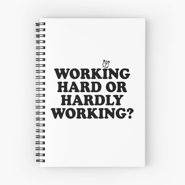 Item preview, Working Hard or Hardly Working Typography designed and sold by MaafiaArtsThai.