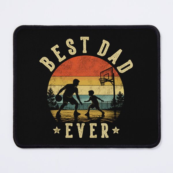 Item preview, Best Dad Ever Basketball Sunset Graphic designed and sold by QuiteOrbit.