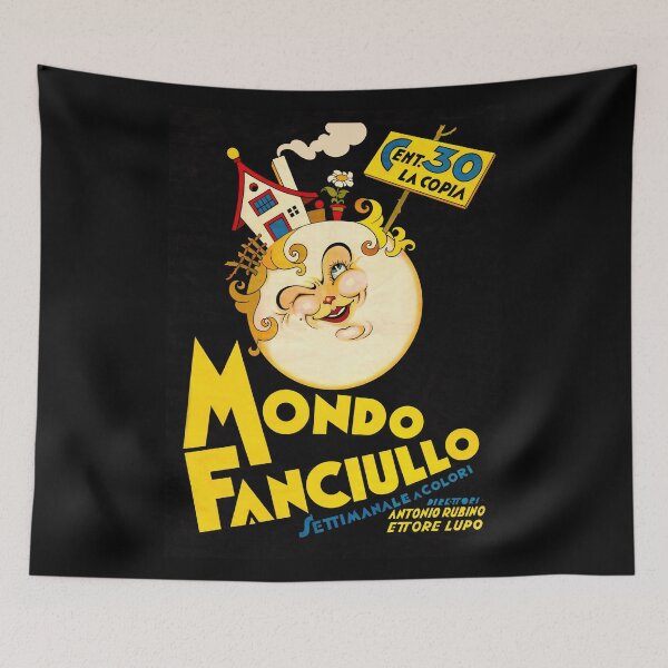Item preview, Mondo Fanciullo Vintage Ad designed and sold by Glimmersmith.