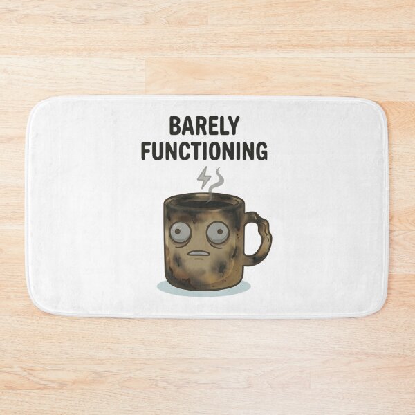 Item preview, Funny Coffee Barely Functioning T-Shirt – Burnout Meme Shirt designed and sold by DIRTYSKETCHH.